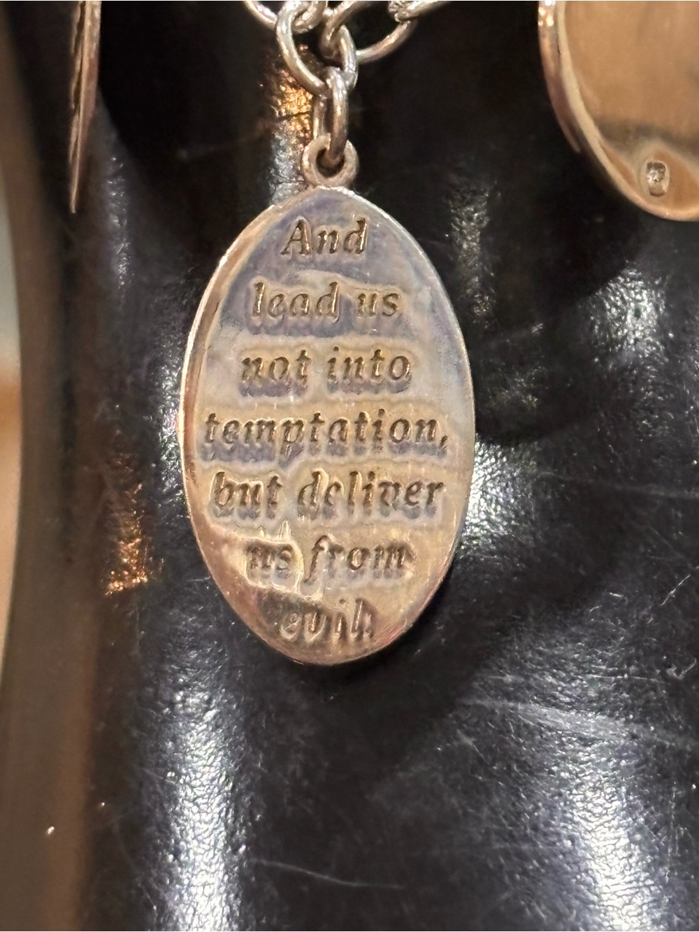 Sterling silver Lords Prayer bracelet - Picture 3 of 8
